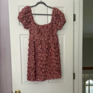 Altar'd State Pink Textured Dress